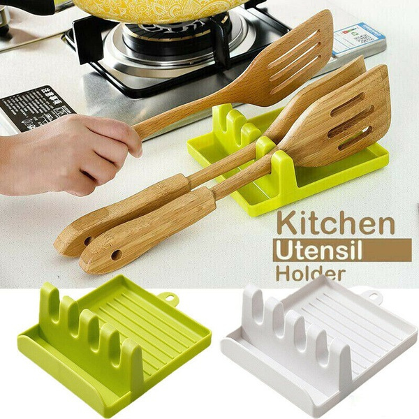 RJtk-R-in Wave Pan Pot Cover Spoon Lid Shell Rack Stand Holder Home Kitchen Utensils
