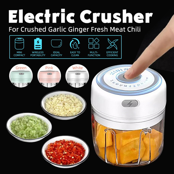 250ml Cute Wireless Mini Electric Garlic Food Chopper Ginger Vegetable  Crusher Cutter Food Blender Processor Kitchen Tools