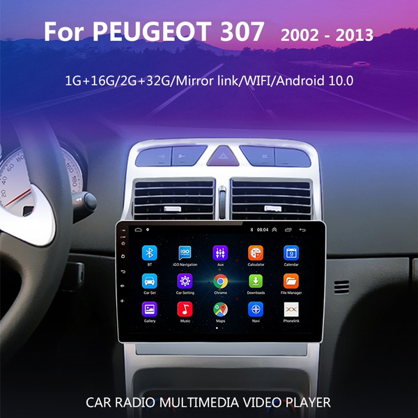 Android 10 Autoradio Stereo GPS Navigation für Peugeot 307 307CC 307SW Headunit 