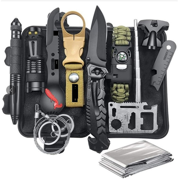 13 in 1 survival Gear kit Set Outdoor Camping Travel Survival