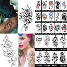 tattoo, Flowers, halfarmtattoo, Tattoo sticker