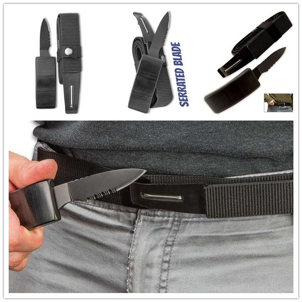 Ridge Runner Black Belt With Hidden Knife