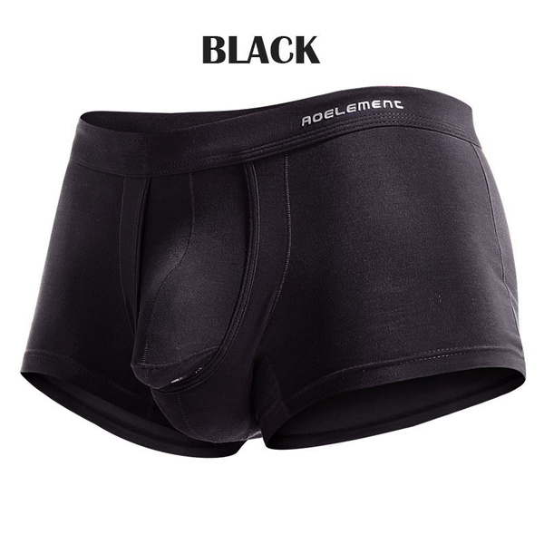 Sexy Men's Boxer Briefs Underwear Independent Double Pouch Boxer Breathable  Healthy Underpants Mid Rise Panties Men Trunks Shorts