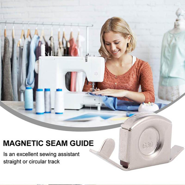 Magnetic Seam Guide Sewing Machine Accessories Household Fabric Attachment  Marker Sewing Presser Magnetic Seam Gauge Guides Needle