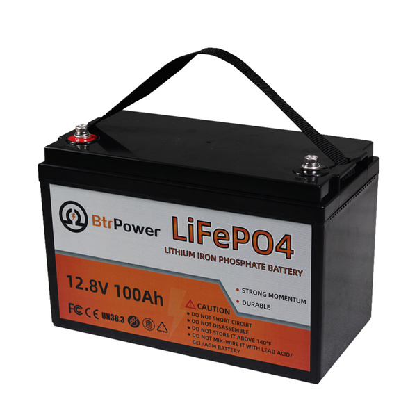 LiFePO4 Deep Cycle Battery Pack Rechargeable Batteries 12V100Ah Built ...