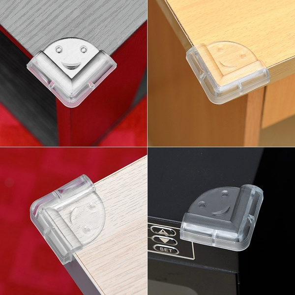 Table Corner Transparent Anticollision Corner, Glass Coffee Table