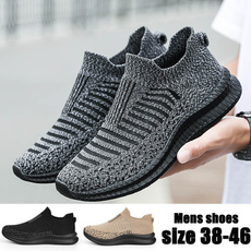 knitsneakersformen, walkingshoesformen, Plus Size, Casual Sneakers