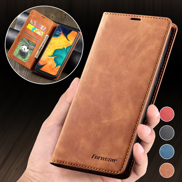 Forwenw Magnetic Flip Case for Smausng Galaxy S21 FE Luxury Retro