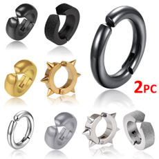 Steel, Stainless, fakepiercing, hip hop jewelry