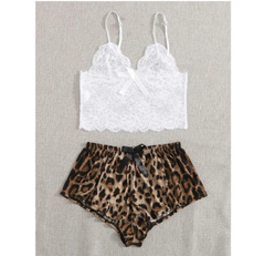 Shorts, Lace, leopard print, Leopard