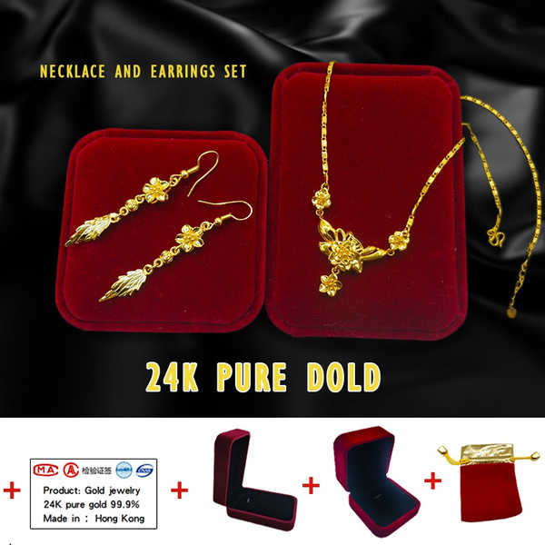 24K Pure Gold Jewelry