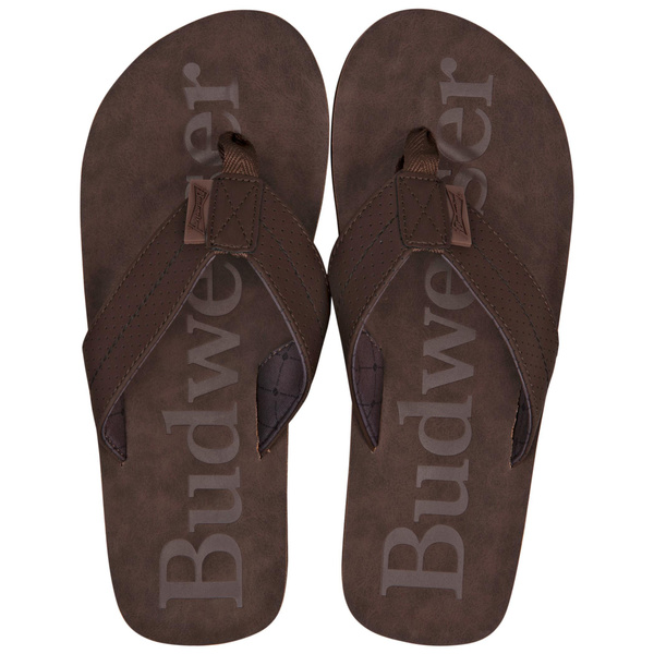 mens budweiser flip flops