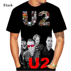 rockbandu23dtshirt, Fashion, cool, european