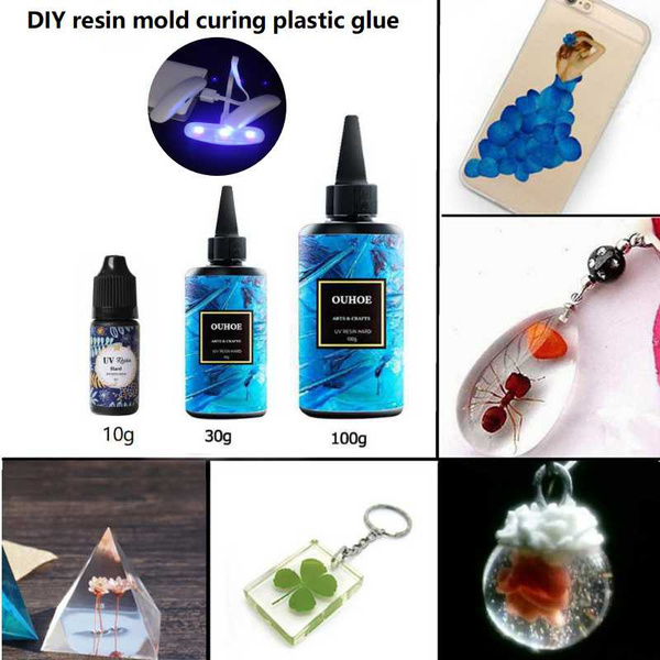 Quick-drying Non-toxic UV Epoxy Resin Crystal Clear Hard Glue DIY Jewelry  Solidify Art Crafts Casting Coating