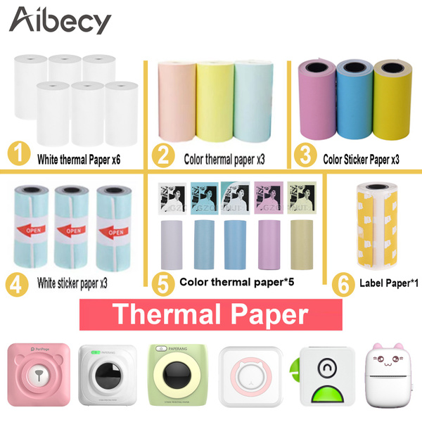 57x30mm Thermal Receipt Paper Receipt Printing For PeriPage A6 Pocket Printer 