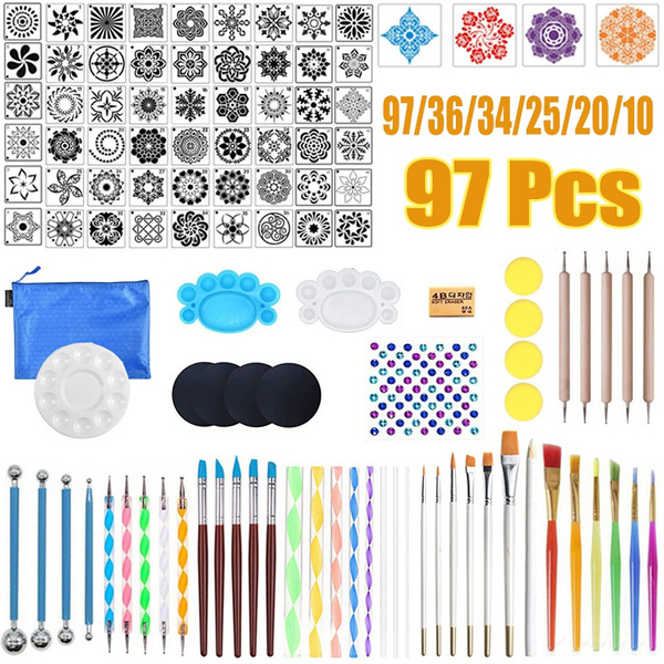 97/36/34/25/20/10Pcs Mandala Dotting Tools for Painting Rocks