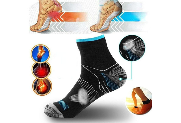  Plantar Fasciitis Socks with Arch Support for Men & Women - Best  Ankle Compression Socks for Foot and Heel Pain Relief - Better Than Night  Splint Brace, Orthotics, Inserts, Insoles 