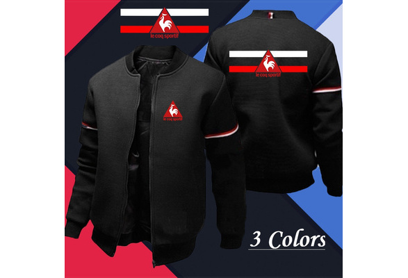 2021 Le Coq Sportif Men s Fashion Zipper Sweater Mens Fleece