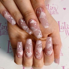 nail decoration, pink, nail stickers, Beauty