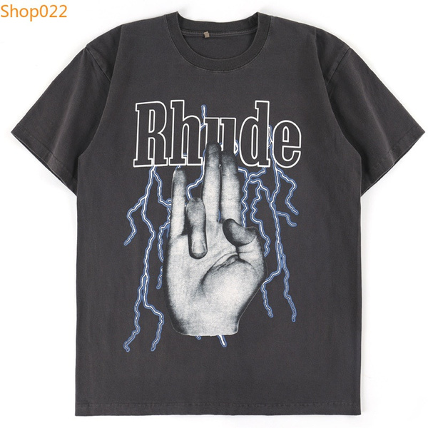 2021 Rhude T-shirt New Men Women High Quality Casual Rhude T