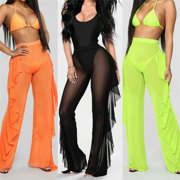 Womens Pants Capris Summer Sheer Mesh Pants Sexy See Through Loose Women  Beach Mesh Sheer Pants Fashion Transparent Trousers For Seaside Vacation  T230531 From Mengyang04, $6.93