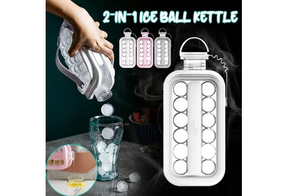 2 in 1 Ice Ball Maker Portable Creative Icekettle Kichen Bar Accessories  Gadgets