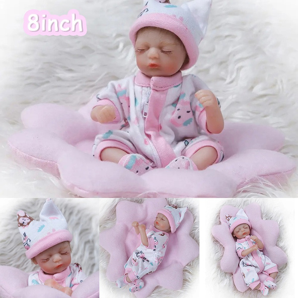 20 CM Lifelike Mini Baby Doll Realistic Full Vinyl Reborn Baby Doll