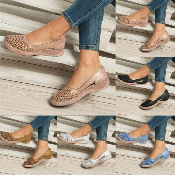 Womens Orthopedic Sandals Breathable ClosedToe Mules Summer Slippers