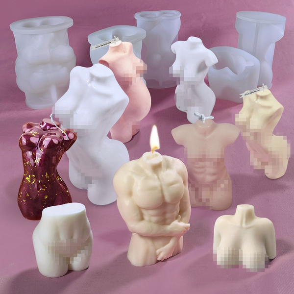 Large 3D Shape Silicone Mold Kit for Candles Soaps Resin 