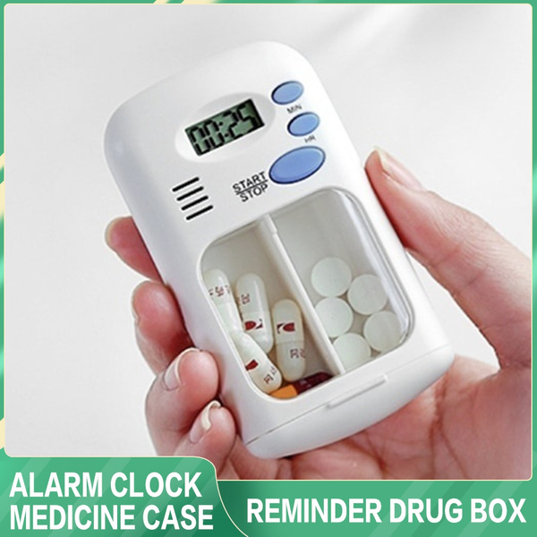 Mini Portable Pill Reminder Drug Alarm Timer Electronic Box Organizer ...