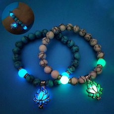 Charm Bracelet, Beaded Bracelets, lotusbracelet, Joyería de pavo reales