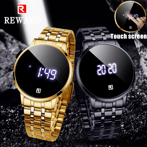 REWARD Mens Watch Business Stainless Steel Waterproof Date Quartz Wrist  Watch Stopwatch Sport Wristwatch Gift for Christmas