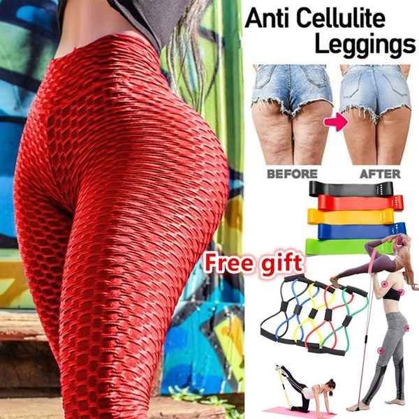Women's Anti-Cellulite Yoga Pants Scrunch Butt Lift Leggings Tik