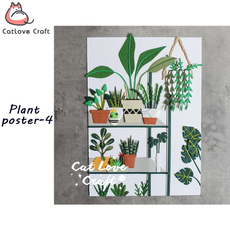Plants, stencil, catlovecraft, metalcuttingdie