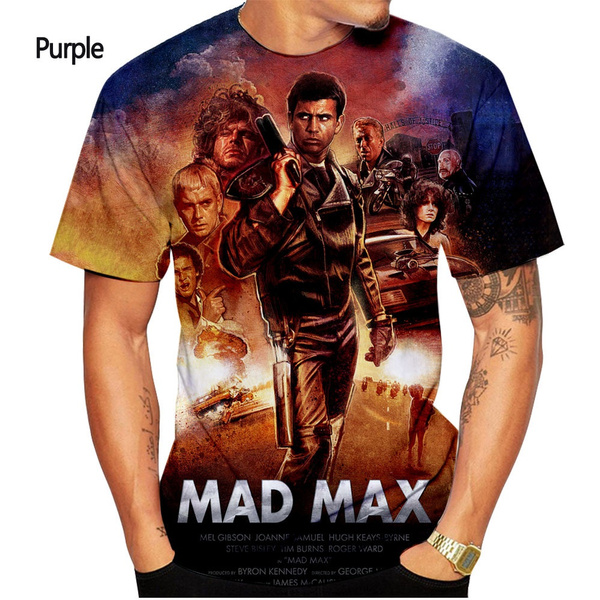 New fashion movie Mad Max 3d printing t-shirt men's and women's summer  casual short-sleeved t-shirt