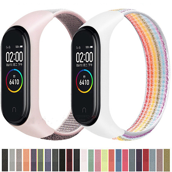 Bracelet En Nylon Tressé Réglable – Compatible Xiaomi Mi Band 7/6/5/4/3 – Élastique, Léger, Pour Sport Et Quotidien - 11