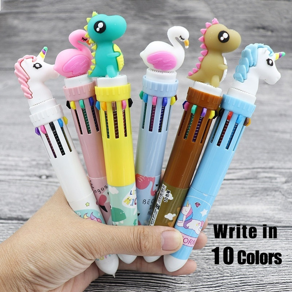 4 Colors Kawaii Ballpoint Pen  Multicolored Ballpoint Pen