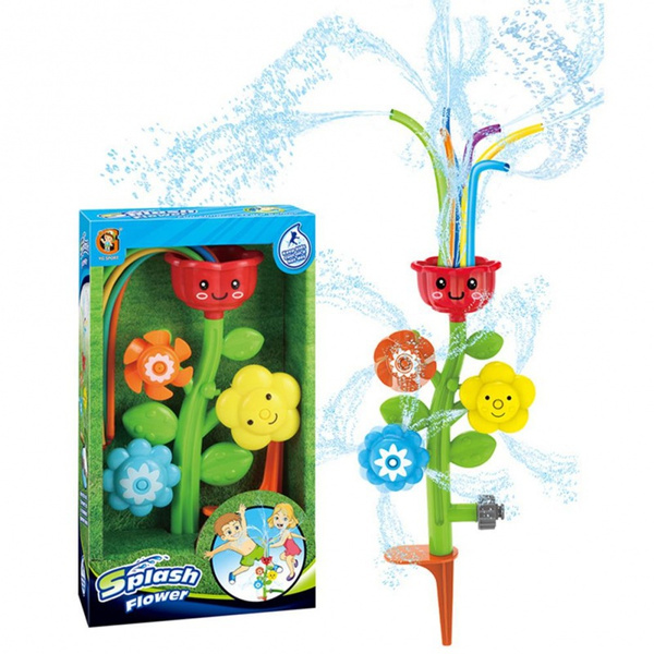 flower water sprinkler toy