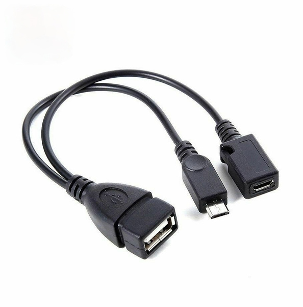 Miguel Ángel Oposición roto Micro USB Host OTG Cable with USB Power For Samsung / HTC / Nexus / LG  Phones | Wish