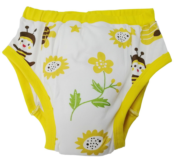 Adult Baby Diaper Cloth Little Bee Printed Washable Cloth Diaper Adult Size Training  Pants
