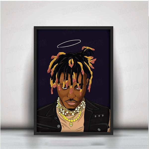 Juice Wrld Art Rap Singer Wall Decor Poster Hip Hop Rapper Juice Wrld