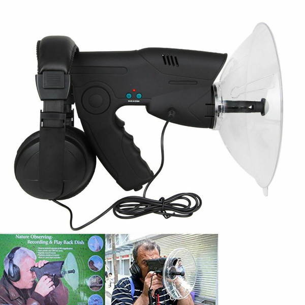 Parabolic Sonic Listening Device – Bionic Ear Sound Amplifier – 300FT Range – Spy Gear