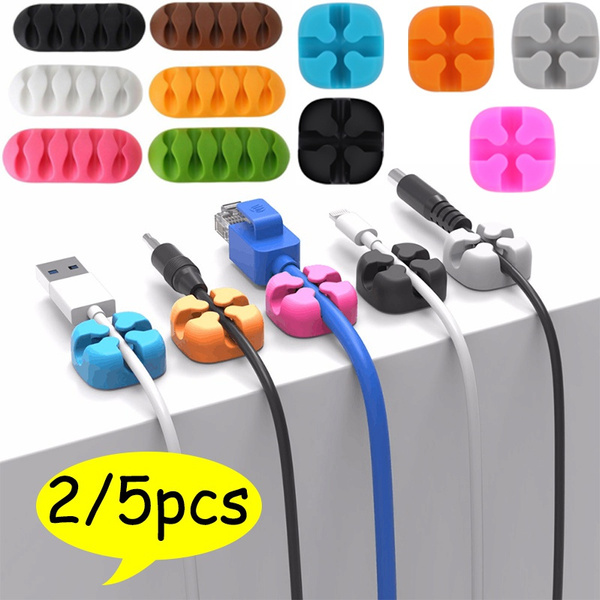 Silicone Desk Organizer Holder  Mouse Cable Usb Wire Organizer