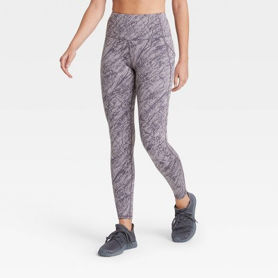 Women's Marble Premium High-Waisted Leggings - All in Motion Purple XL