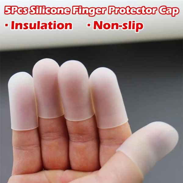 5Pcs Silicone Finger Protector Finger Caps High Temperature