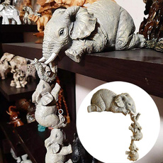 cute, statuesfigure, elephantfigurine, Home Decor