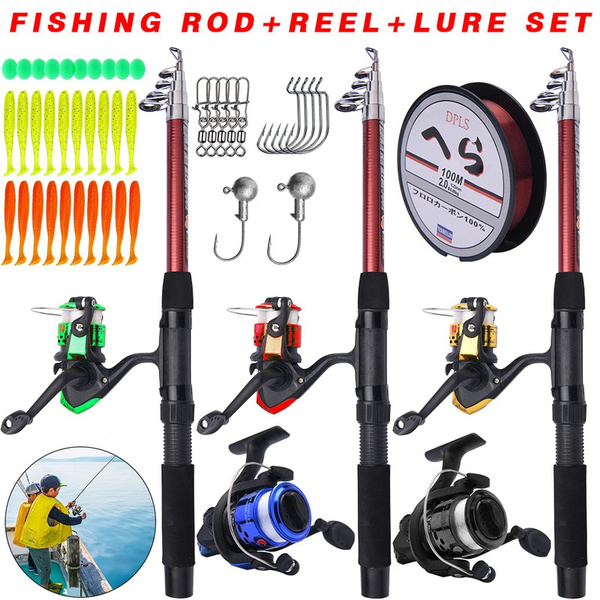 Fishing Rod and Reel Set Spinning Combo Fishing Tackle Set with