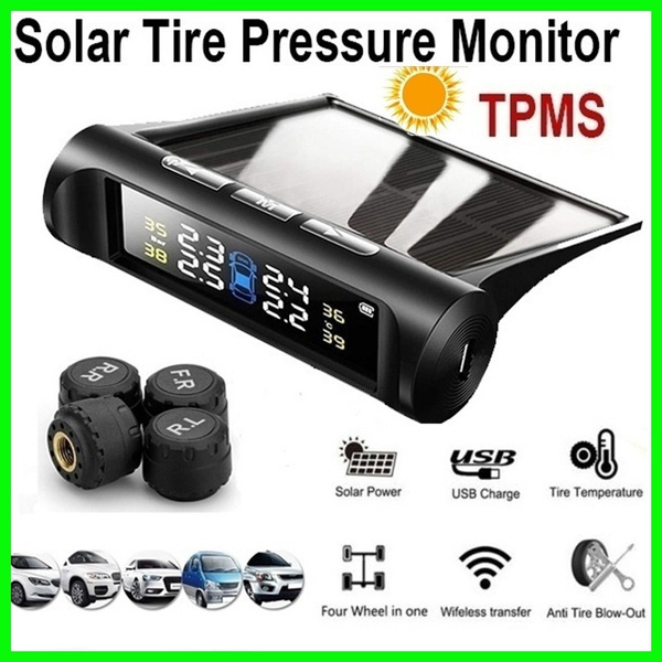 TPMS Car LCD Wireless Tire Pressure Monitoring System With 4 External Sensors TPMS Car LCD Wireless Tire Pressure Monitoring System With 4 External Sensors