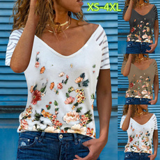 blouse, Vintage, Plus Size, floral shirt
