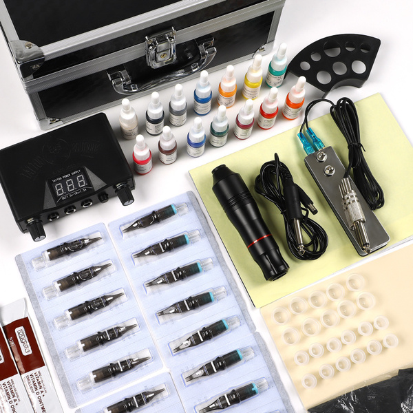 Complete Tattoo Kit Tattoo Guns 6/14Pcs Tattoo Inks Body Art Tattoo